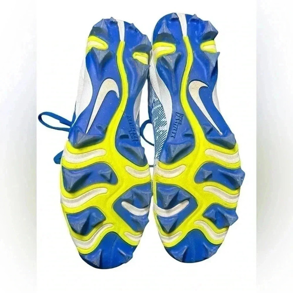 Nike Vapor Untouchable Shark 3 Cleats 12 Blue Gray White Fastflex - Picture 6 of 12